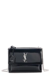 SAINT LAURENT SAINT LAURENT MEDIUM SUNSET PATENT LEATHER SHOULDER BAG