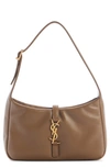 Saint Laurent Le 5 A 7 Padded Leather Shoulder Bag In Dark Peanut