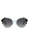 Kate Spade Jezebel 54mm Gradient Round Sunglasses In Blue/ Grey Shaded
