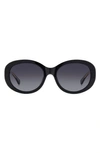 Kate Spade New York Avah 56mm Gradient Round Sunglasses In Black