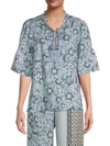Johnny Was Marrakesh Embroidered Peasant Top In Multi In Multi