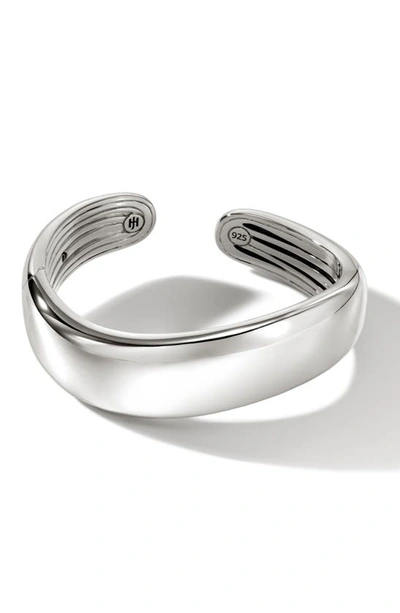 John Hardy Surf 18.5mm Kick Cuff Bracelet In Silver