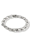 JOHN HARDY SURF PAVÉ DIAMOND LINK BRACELET