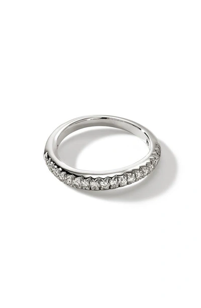 JOHN HARDY JOHN HARDY SURF PAVÉ DIAMOND BAND RING