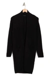 T Tahari Cable Knit Pocket Cardigan In Black
