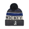 CONCEPT ONE MICKEY STRIPES CUFF BEANIE WTH POM