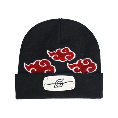 Concept One Naruto Itachi Headband Akatsuki Clouds Beanie In Black