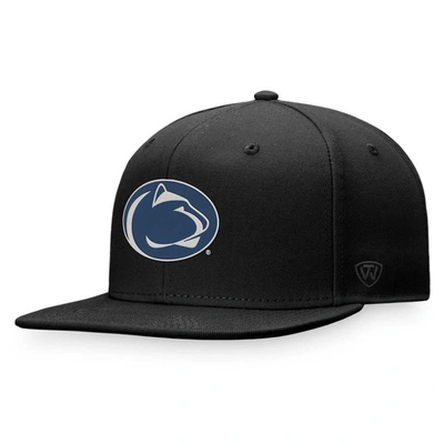 TOP OF THE WORLD TOP OF THE WORLD BLACK PENN STATE NITTANY LIONS DUSK FLEX HAT