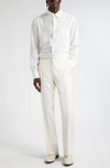 Tom Ford Slim Fit Lyocell Button-down Shirt In Chalk