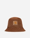 Carhartt Bayfield Bucket Hat Tamarind Faded In Brown