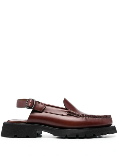 Hereu Raiguer Slingback Loafers In Red