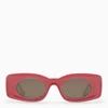 Loewe Ibiza Rectangular Sunglasses In Pink