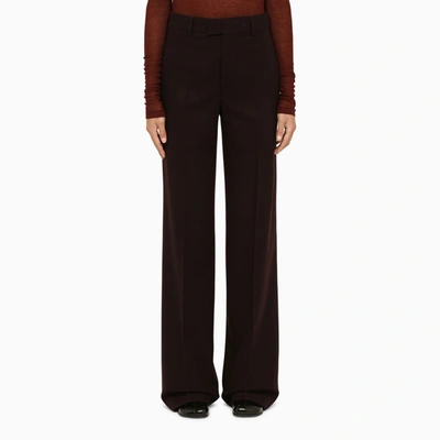 Ann Demeulemeester Straight-leg Tailored Trousers In Purple