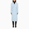 Wardrobe.nyc Double-breasted Wool Coat In Light Blue