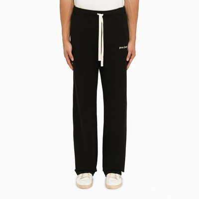 Palm Angels Black Track Belt Trousers In Blue