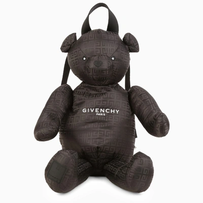 Givenchy Kids' Black Nylon Bear Backpack