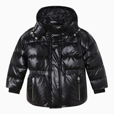 Givenchy Kids' Black Down Jacket With Back Logo