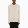 Burberry Grey Cashmere Crew-neck Sweater In Grey