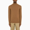 Drumohr Camel Wool Turtleneck In Beige