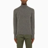 Drumohr Grey Wool Turtleneck In Grey