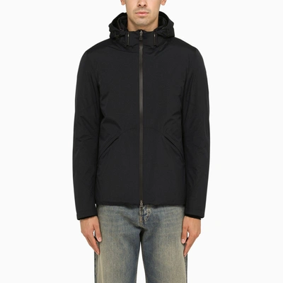 Herno Faux Fur Padded Parka In Blue