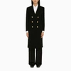 Tagliatore Double Breasted Coat In Black