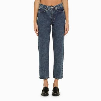 Apc Blue Le Jean Cropped Jeans In Light Blue