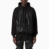 1989 Studio Cotton Hoodie With Maxi Print Frontal And Back In Black