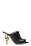 Bottega Veneta Black Open Toe Sandals In Black