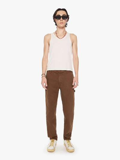 Mother The Duke Utility Hot Cocoa Pants In Brown