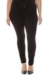 Slink Jeans 'the Skinny' Stretch Denim Jeans In Solid Black