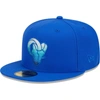 New Era Men's  Royal Los Angeles Rams Gradient 59fifty Fitted Hat In Royal