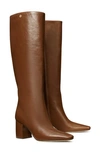 Tory Burch Women's Banana 70mm Leather Knee-high Boots In Lucio Brown