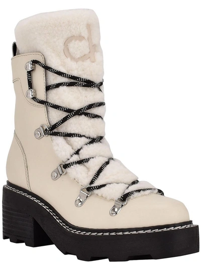 Calvin Klein Alaina Womens Faux Fur Lined Cold Weather Winter & Snow Boots In Multi
