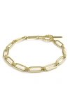 LAGOS SIGNATURE CAVIAR SMOOTH LINK TOGGLE BRACELET