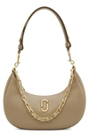 Marc Jacobs The Small Curve Leather Shoulder Bag In Camel