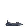 Aquatalia Quortney Weatherproof Leather Flat In Blue