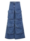 Giuseppe Di Morabito Detachable-legs Wide-leg Jeans In Blue