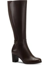 GIANI BERNINI MIA WOMENS LEATHER TALL KNEE-HIGH BOOTS