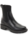 Alfani Tackoma Womens Faux Leather Manmade Ankle Boots In Black