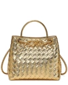 TIFFANY & FRED WOVEN LEATHER TOP HANDLE SHOULDER BAG