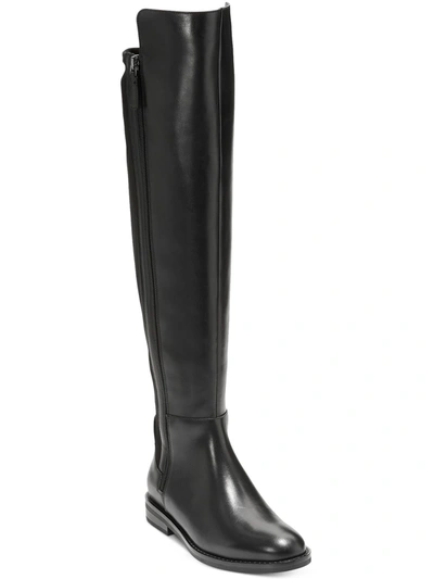 Cole Haan Chase Womens Leather Round Toe Over-the-knee Boots In Black