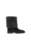 Aquatalia Casandra Genuine Shearling Winter Boot In Grey