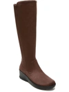 Bzees Brandy Womens Tall Pull On Knee-high Boots In Chicory Microfiber