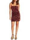 BETSEY JOHNSON WOMENS SEQUINED STRAPLESS COCKTAIL AND PARTY DRESS