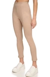 ANDREW MARC SPORT ANDREW MARC SPORT HIGH WAIST FAUX SUEDE LEGGINGS