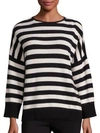 THE KOOPLES CASHMERE BLEND STRIPED SWEATER,0400095299687