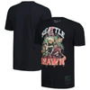 MITCHELL & NESS MITCHELL & NESS SHAWN KEMP BLACK SEATTLE SUPERSONICS HARDWOOD CLASSICS BLING CONCERT PLAYER T-SHIRT