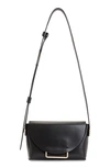 Allsaints Francine Leather Crossbody Bag In Black