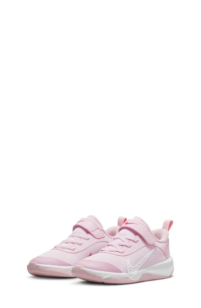 Nike Kids' Omni Multi-court Sneaker In Pink Foam / White/ Hyper Pink